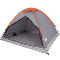 vidaXL Tienda de campaña iglú para 2 personas impermeable gris naranja Gris y naranja Best