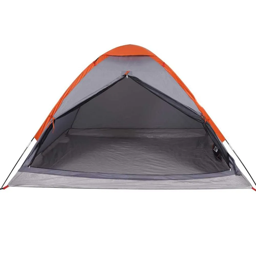 vidaXL Tienda de campaña iglú para 2 personas impermeable gris naranja Gris y naranja Best