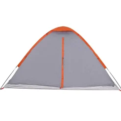 vidaXL Tienda de campaña iglú para 2 personas impermeable gris naranja Gris y naranja Best