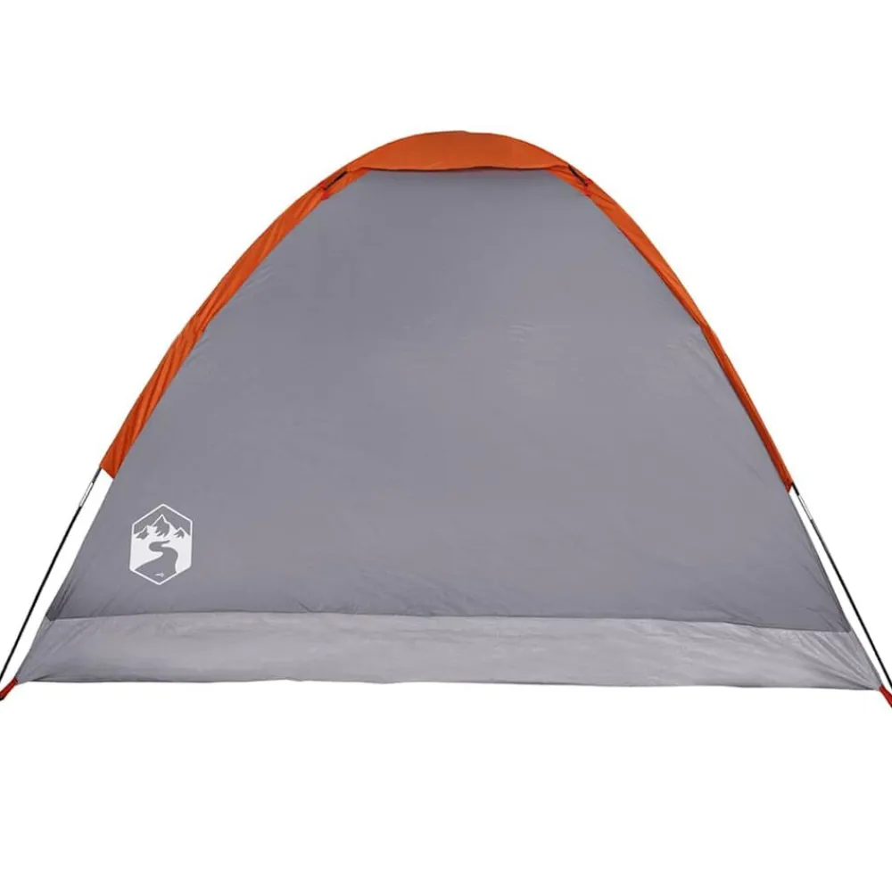 vidaXL Tienda de campaña iglú para 2 personas impermeable gris naranja Gris y naranja Best