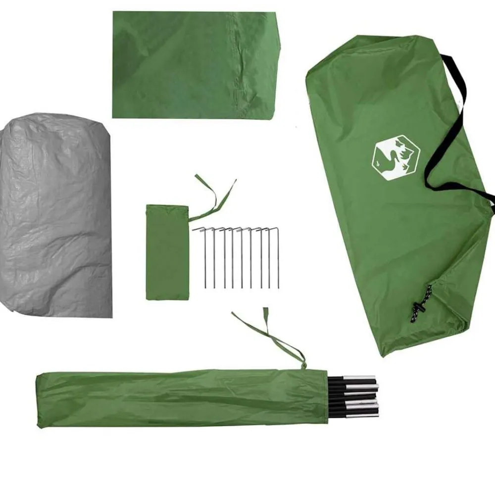 vidaXL Actividades Al Aire Libre-Tienda de campaña iglú para 3 personas impermeable