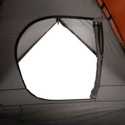 vidaXL Tienda de campaña iglú para 3 personas impermeable naranja Gris y naranja New