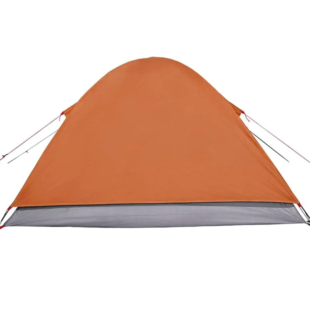 vidaXL Tienda de campaña iglú para 3 personas impermeable naranja Gris y naranja New
