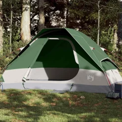 vidaXL Tienda de campaña iglú para 2 personas impermeable Verde Clearance