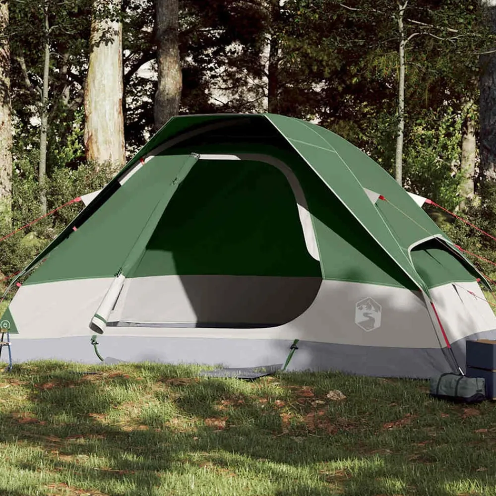 vidaXL Tienda de campaña iglú para 2 personas impermeable Verde Clearance