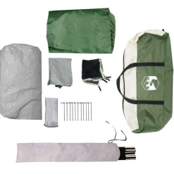 vidaXL Tienda de campaña iglú para 2 personas impermeable Verde Clearance