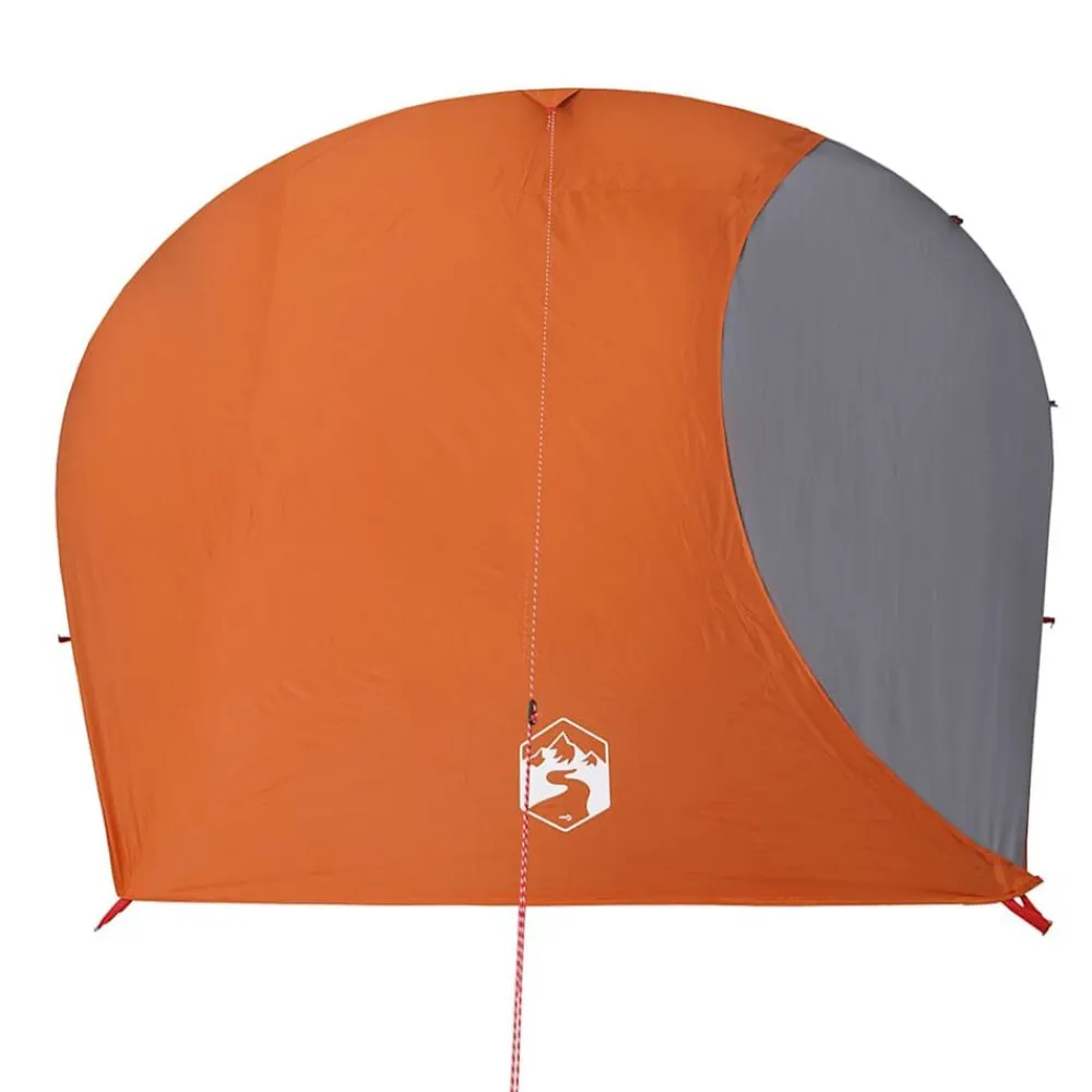 vidaXL Actividades Al Aire Libre-Tienda de campaña iglú para 4 personas impermeable naranja