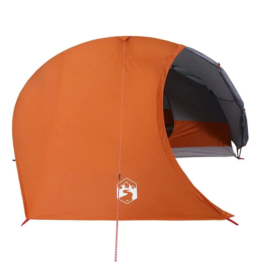 vidaXL Actividades Al Aire Libre-Tienda de campaña iglú para 4 personas impermeable naranja