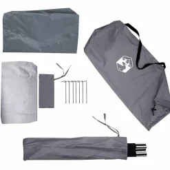 vidaXL Tienda de campaña iglú para 1 persona impermeable Naranja Clearance