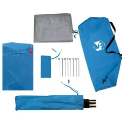 vidaXL Tienda de campaña iglú para 2 personas impermeable Azul New