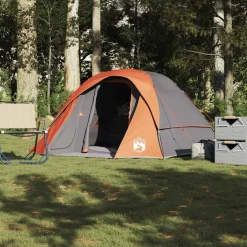 vidaXL Actividades Al Aire Libre-Tienda de campaña para 4 personas impermeable