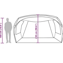 vidaXL Actividades Al Aire Libre-Tienda de campaña para coche impermeable
