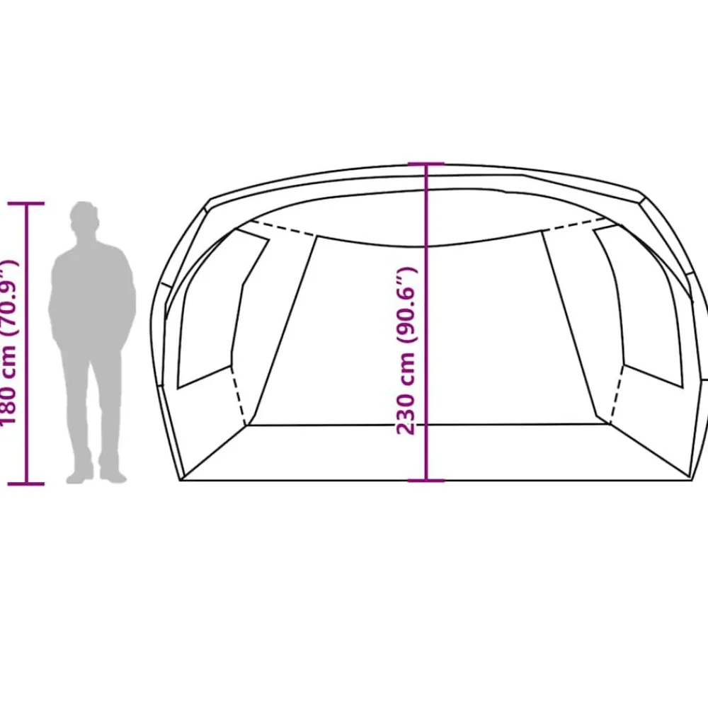 vidaXL Actividades Al Aire Libre-Tienda de campaña para coche impermeable
