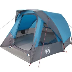 vidaXL Actividades Al Aire Libre-Tienda de campaña para 4 personas impermeable