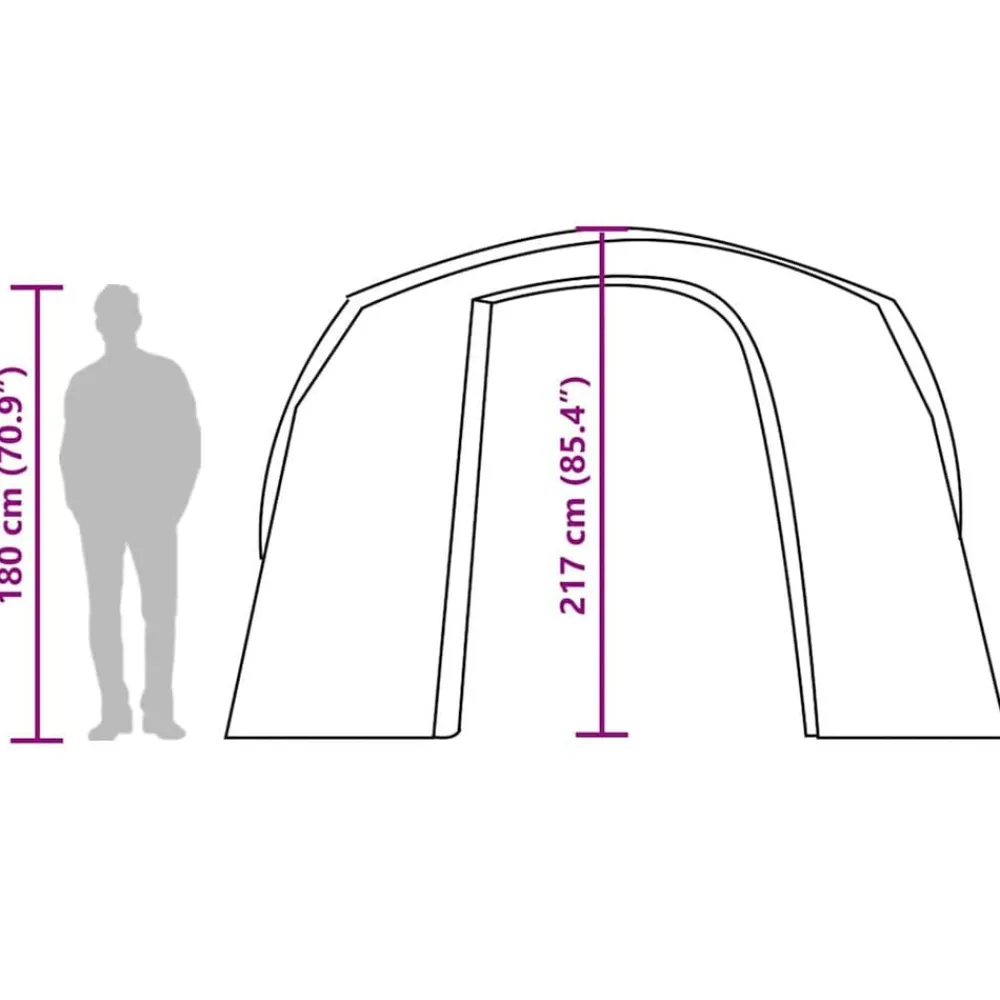 vidaXL Actividades Al Aire Libre-Tienda de campaña para coche impermeable