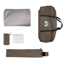 vidaXL Tienda de campaña para coche para 2 personas impermeable marrón Marr&oacute;n Clearance