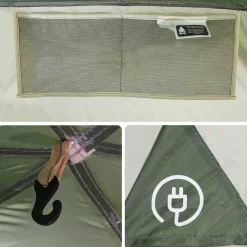 vidaXL Actividades Al Aire Libre-Tienda de campaña para coche para 4 personas impermeable