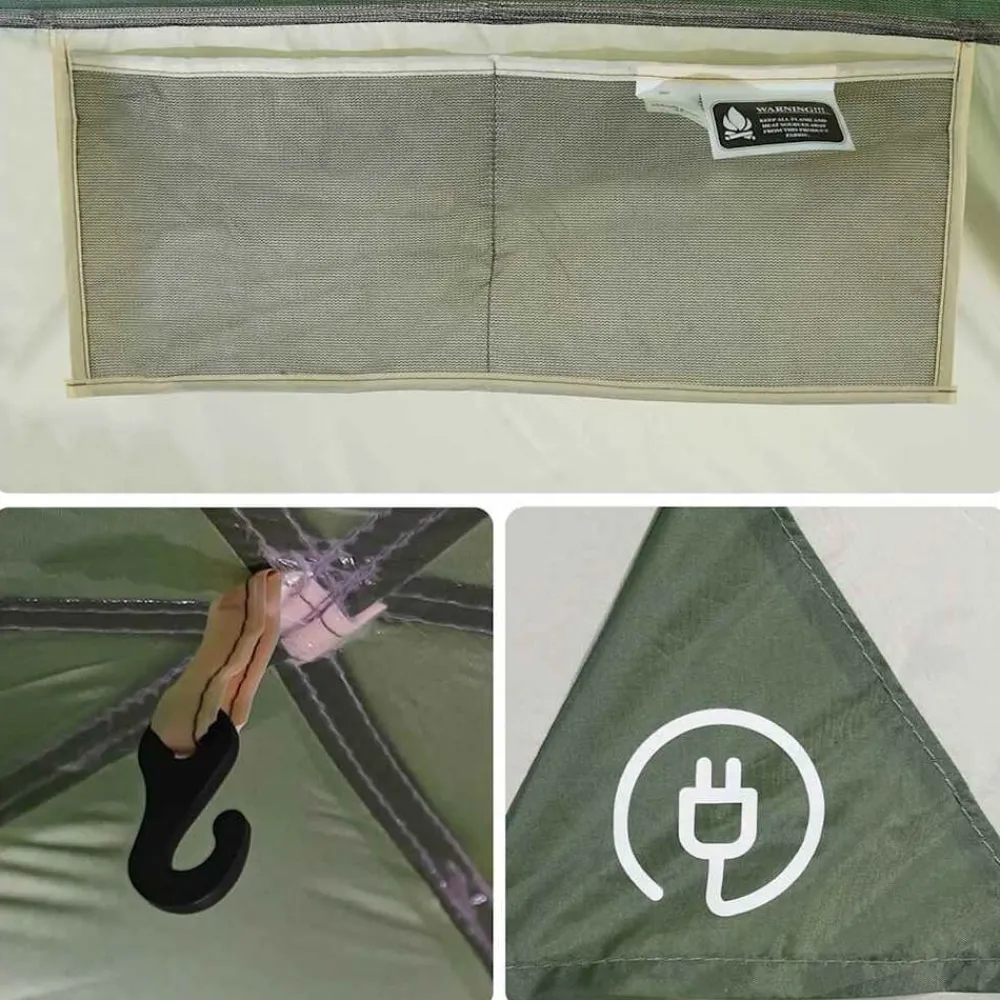 vidaXL Actividades Al Aire Libre-Tienda de campaña para coche para 4 personas impermeable