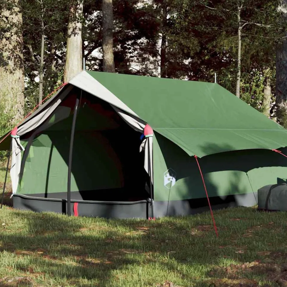 vidaXL Tienda de campaña para 2 personas impermeable Verde Clearance