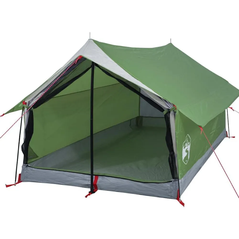 vidaXL Tienda de campaña para 2 personas impermeable Verde Clearance
