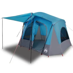 vidaXL Tienda de campaña para 5 personas impermeable Azul