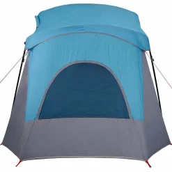 vidaXL Tienda de campaña para 5 personas impermeable Azul