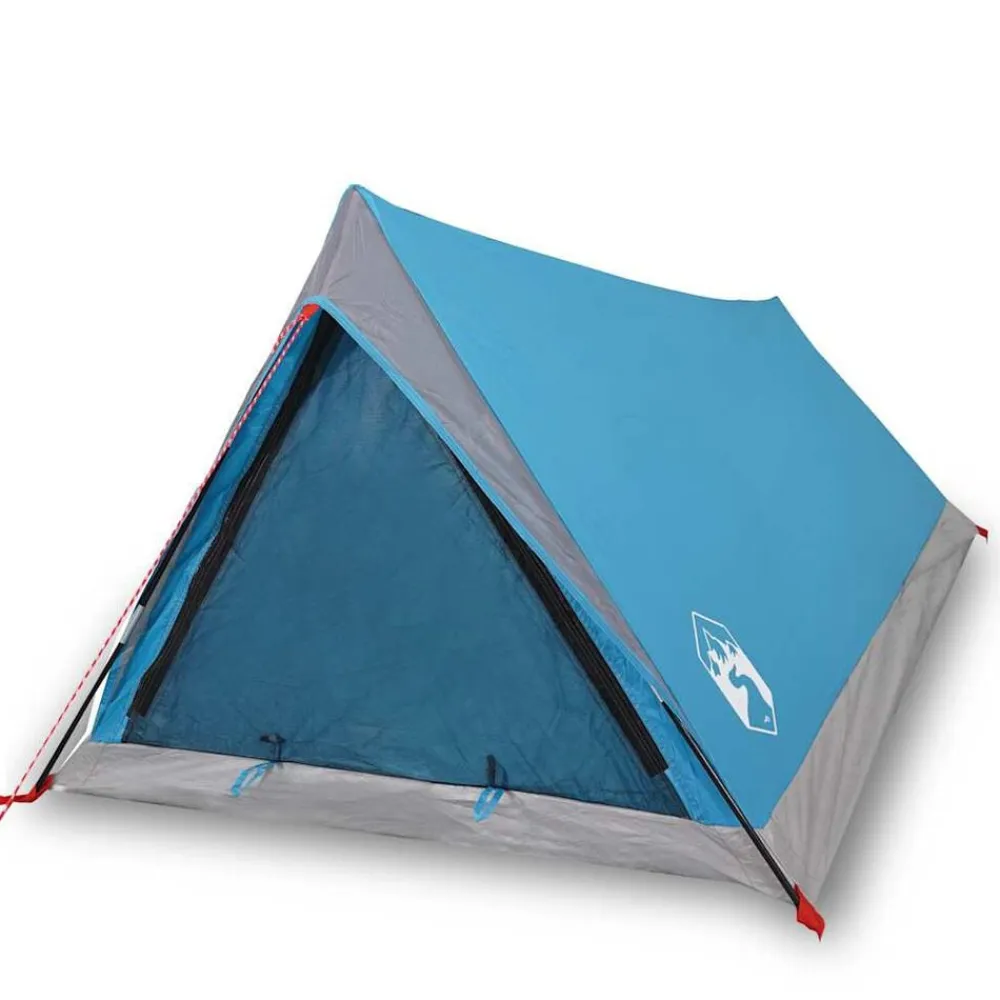 vidaXL Tienda de campaña para 2 personas impermeable Azul