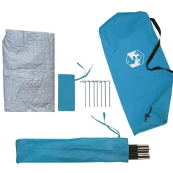 vidaXL Tienda de campaña para 2 personas impermeable Azul