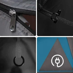 vidaXL Tienda de campaña para 2 personas impermeable Azul