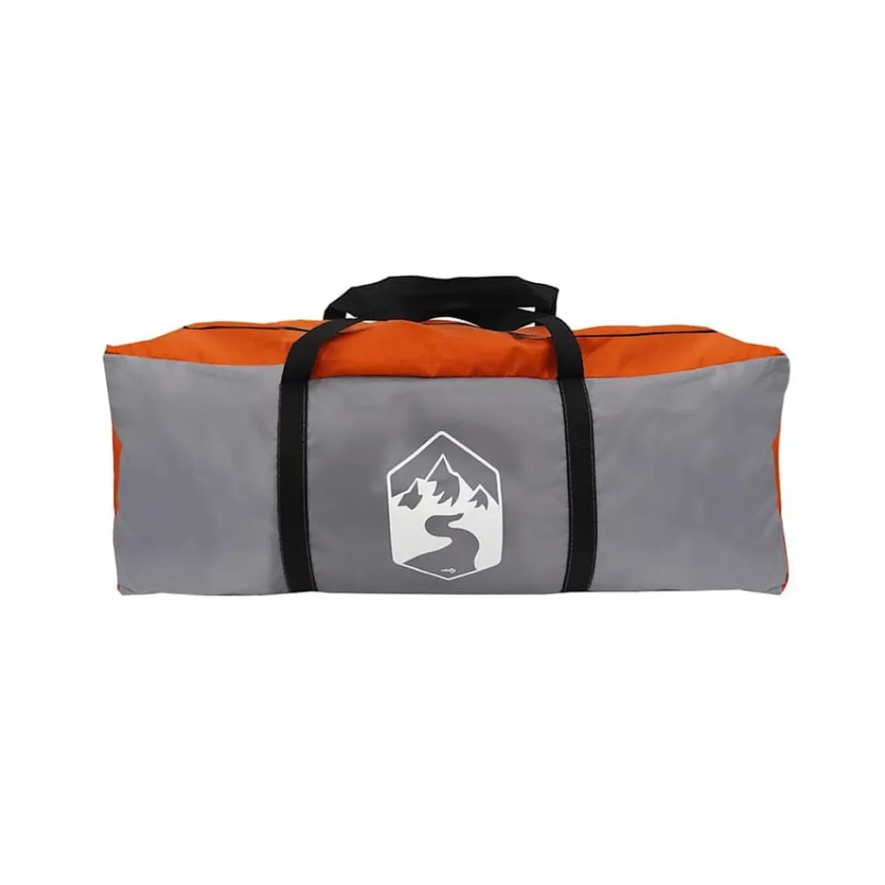 vidaXL Tienda de campaña para 5 personas impermeable Gris y naranja Clearance
