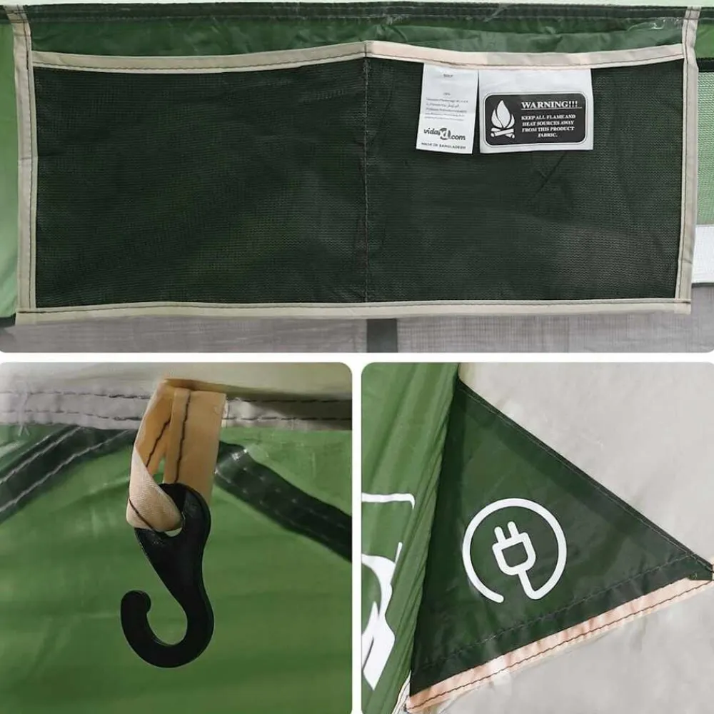vidaXL Actividades Al Aire Libre-Tienda de campaña para 2 personas impermeable