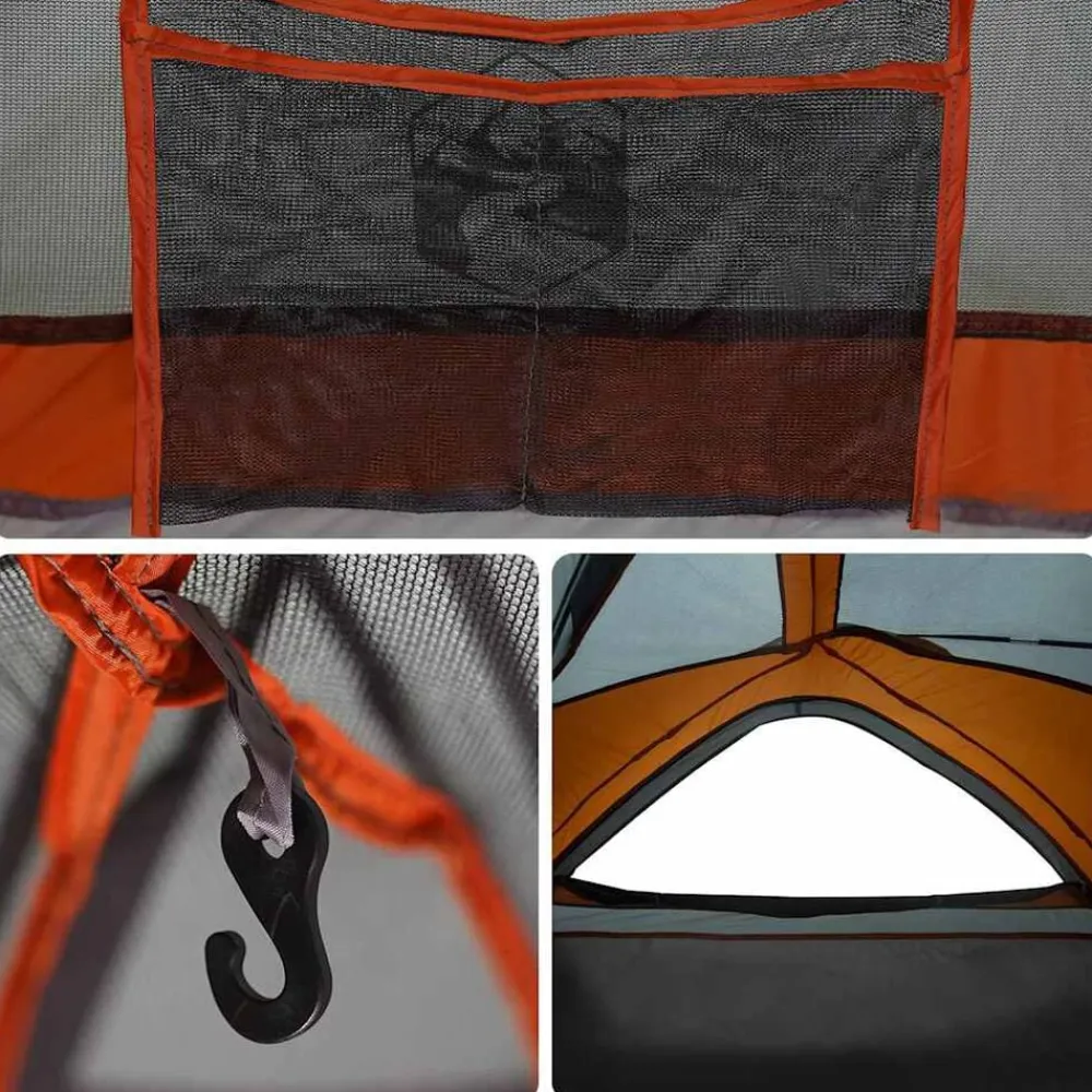 vidaXL Actividades Al Aire Libre-Tienda de campaña para 1 persona impermeable
