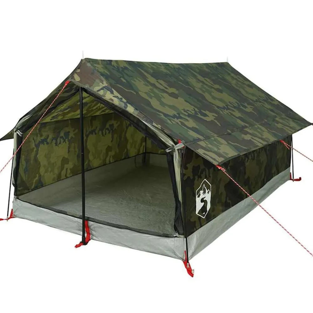 vidaXL Tienda de campaña para 2 personas impermeable Camuflaje Best