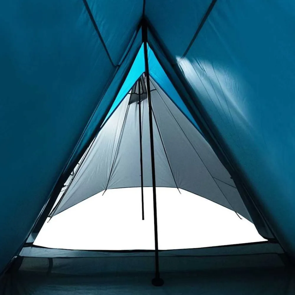 vidaXL Tienda de campaña para 3 personas impermeable Azul Best