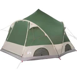 vidaXL Tienda de campaña para 4 personas 505 x 450 x 248 cm Verde Outlet