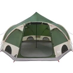 vidaXL Tienda de campaña para 4 personas 505 x 450 x 248 cm Verde Outlet