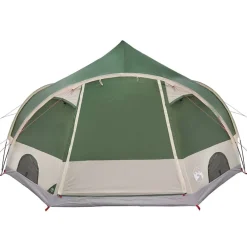 vidaXL Tienda de campaña para 4 personas 505 x 450 x 248 cm Verde Outlet