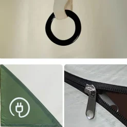 vidaXL Tienda de campaña para 3 personas impermeable Verde