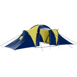 vidaXL Actividades Al Aire Libre-Tienda de campaña para 9 personas tela