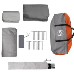 vidaXL Tienda de campaña para coche impermeable Gris y naranja Clearance