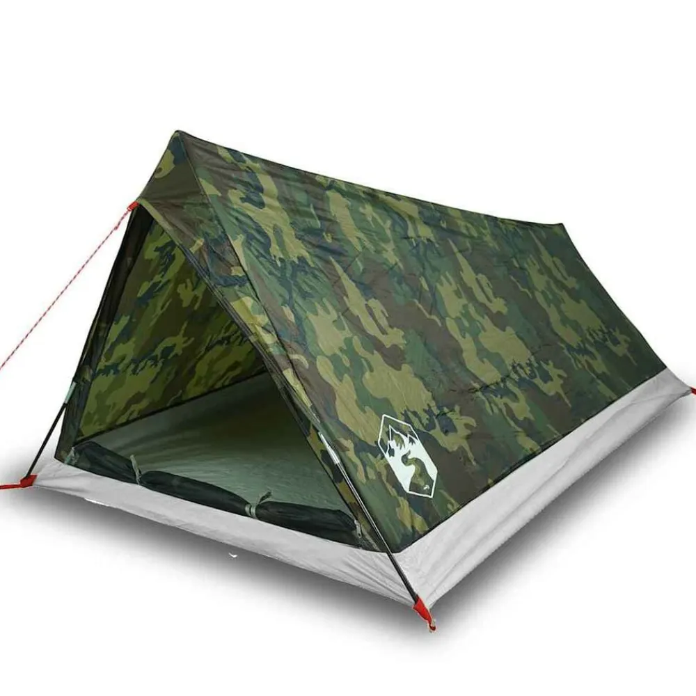 vidaXL Tienda de campaña para 2 personas impermeable Camuflaje