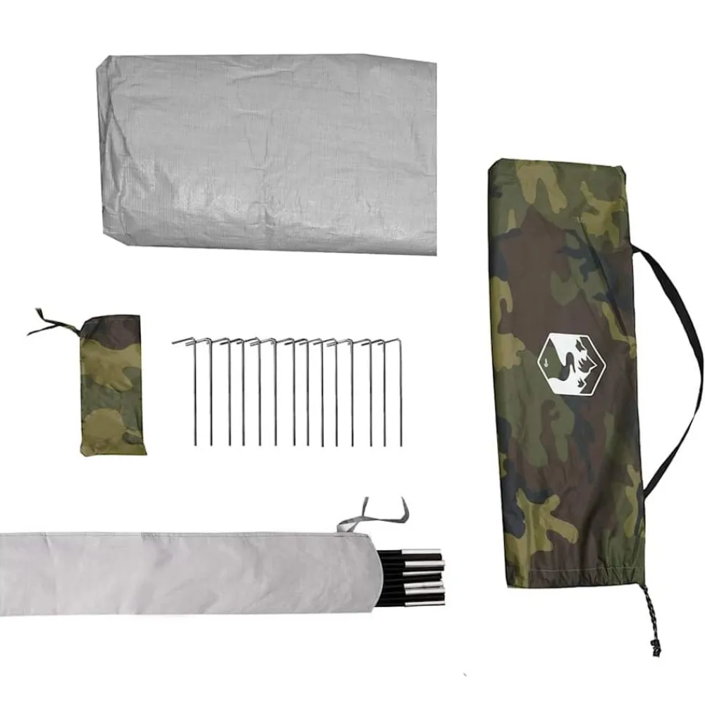 vidaXL Tienda de campaña para 2 personas impermeable Camuflaje