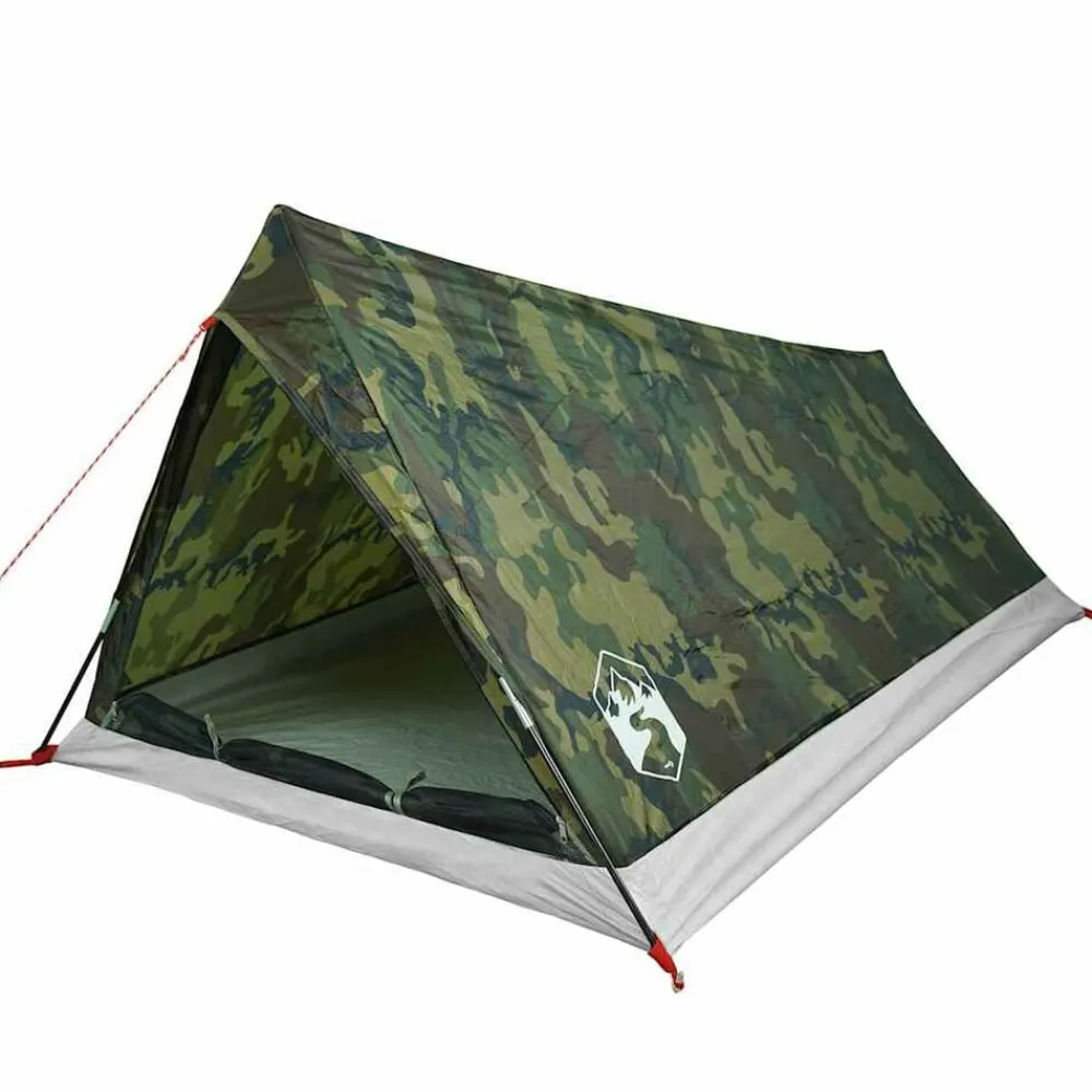 vidaXL Tienda de campaña para 2 personas impermeable Camuflaje
