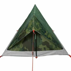 vidaXL Tienda de campaña para 2 personas impermeable Camuflaje