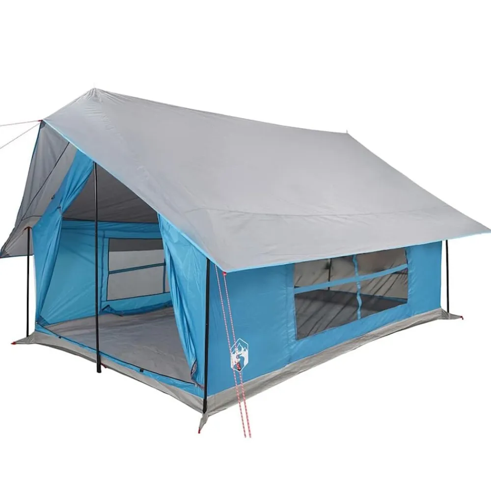 vidaXL Tienda de campaña para 5 personas impermeable Azul Discount