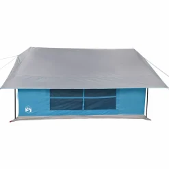 vidaXL Tienda de campaña para 5 personas impermeable Azul Discount