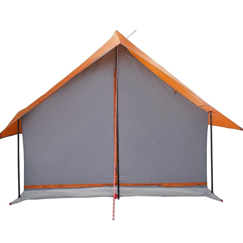 vidaXL Tienda de campaña para 5 personas impermeable Gris y naranja Discount