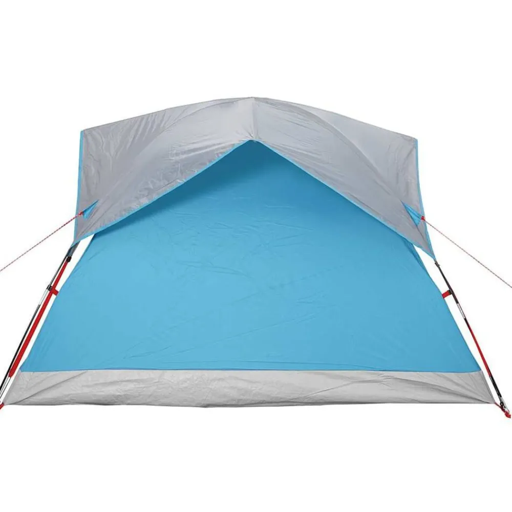 vidaXL Tienda de campaña para 4 personas impermeable Azul Outlet
