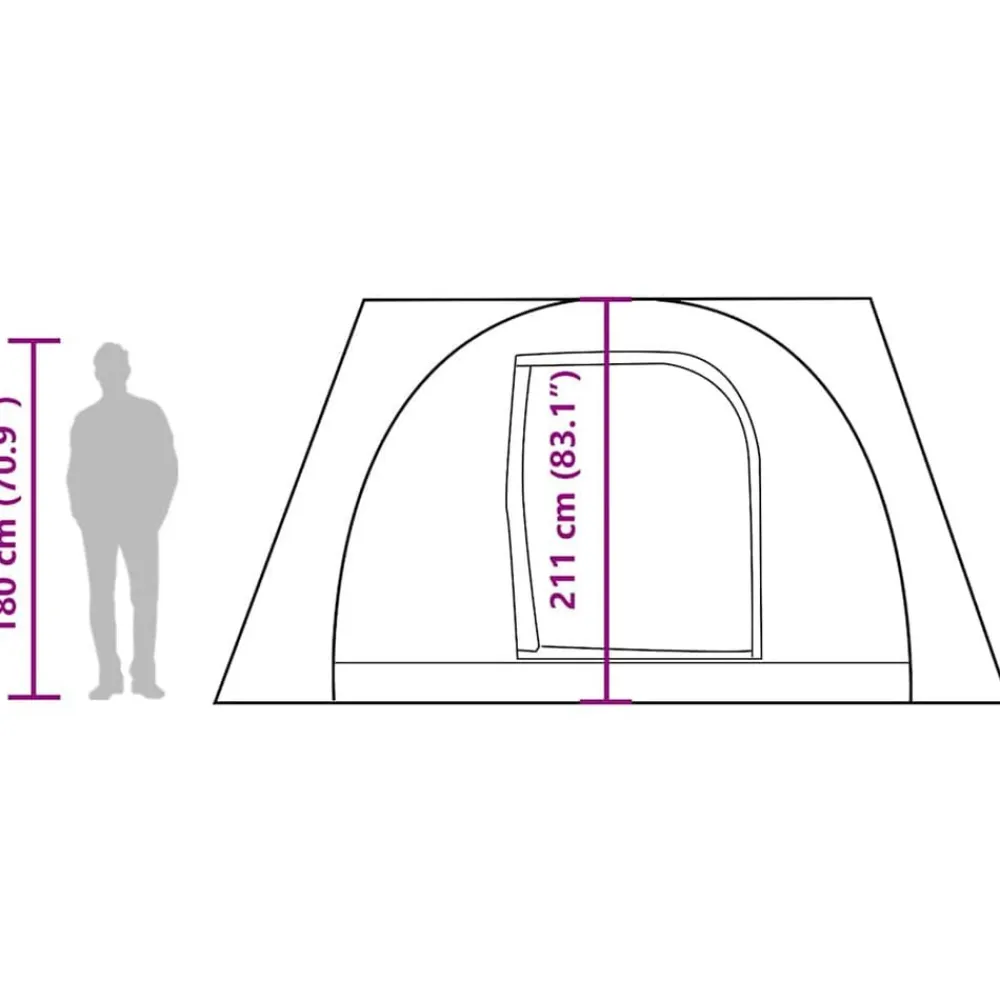 vidaXL Actividades Al Aire Libre-Tienda de campaña para coche para 2 personas impermeable