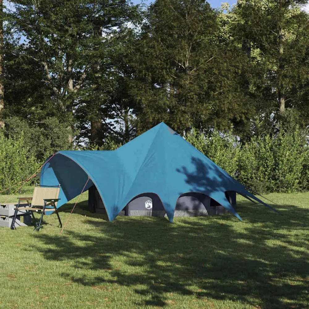 vidaXL Actividades Al Aire Libre-Tienda de campaña tipo teepee para 3 personas y gris